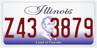 IL license plate Z433879