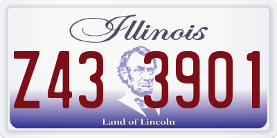 IL license plate Z433901