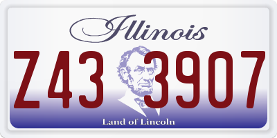 IL license plate Z433907