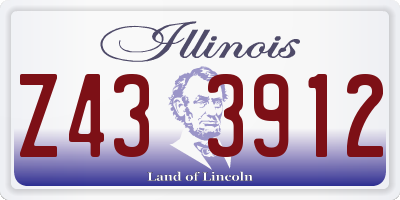 IL license plate Z433912