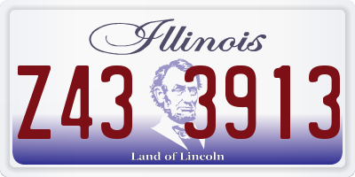 IL license plate Z433913