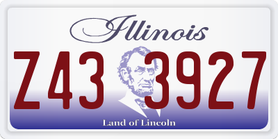 IL license plate Z433927