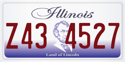 IL license plate Z434527