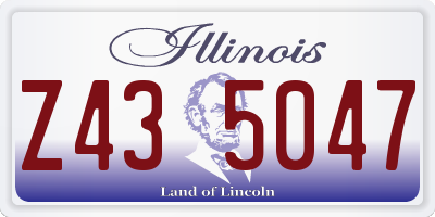 IL license plate Z435047