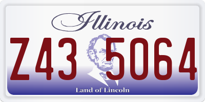IL license plate Z435064