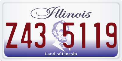 IL license plate Z435119