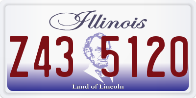 IL license plate Z435120