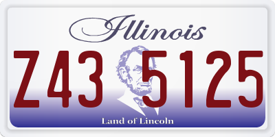 IL license plate Z435125