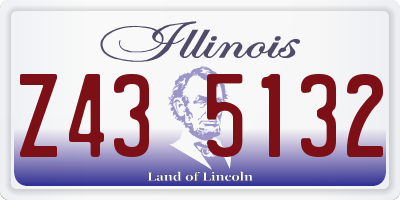 IL license plate Z435132