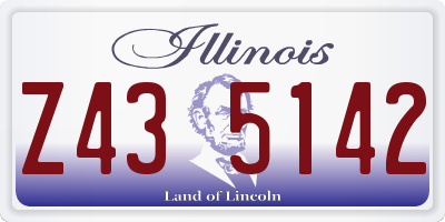 IL license plate Z435142