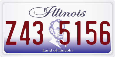 IL license plate Z435156