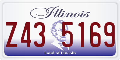 IL license plate Z435169