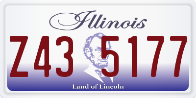 IL license plate Z435177