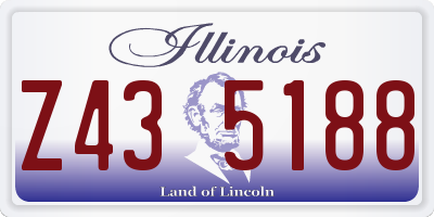 IL license plate Z435188