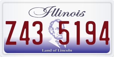 IL license plate Z435194