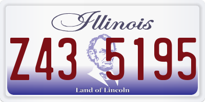 IL license plate Z435195