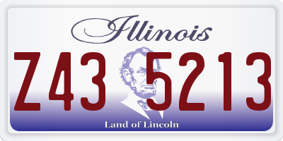 IL license plate Z435213