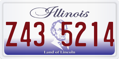 IL license plate Z435214