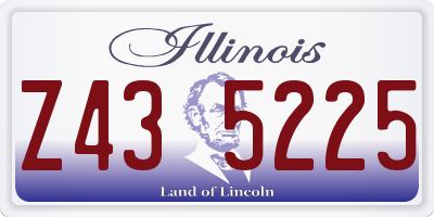 IL license plate Z435225