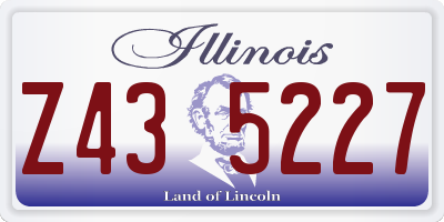 IL license plate Z435227