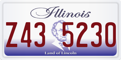 IL license plate Z435230
