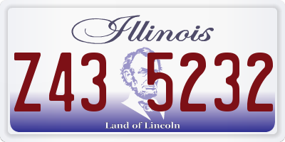 IL license plate Z435232