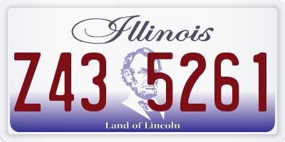 IL license plate Z435261