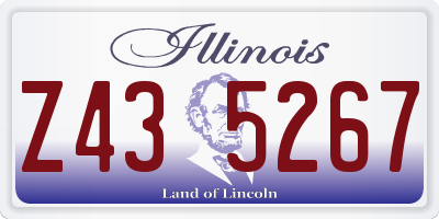 IL license plate Z435267