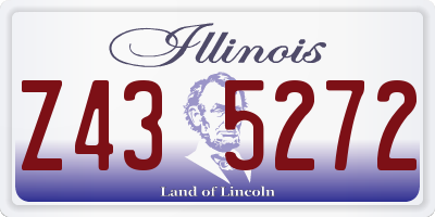 IL license plate Z435272