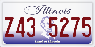 IL license plate Z435275