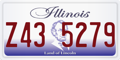 IL license plate Z435279