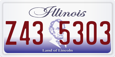 IL license plate Z435303