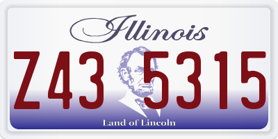 IL license plate Z435315