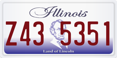IL license plate Z435351