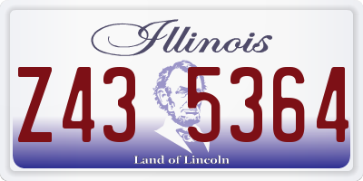 IL license plate Z435364