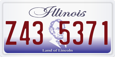 IL license plate Z435371