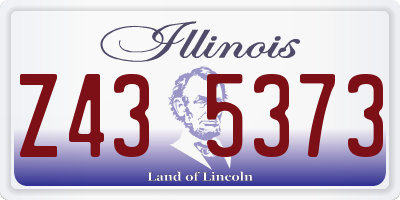 IL license plate Z435373