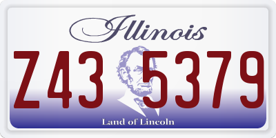 IL license plate Z435379