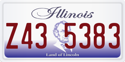 IL license plate Z435383