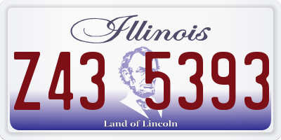 IL license plate Z435393
