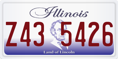 IL license plate Z435426