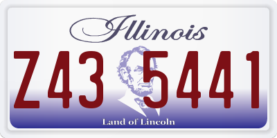 IL license plate Z435441