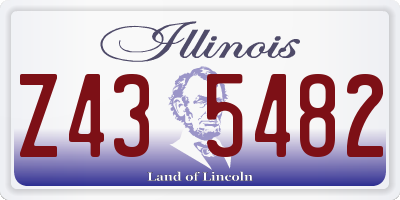 IL license plate Z435482