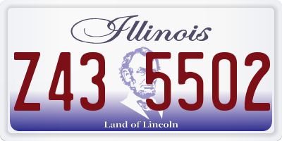 IL license plate Z435502