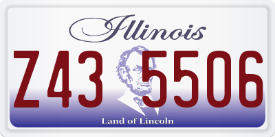 IL license plate Z435506