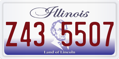 IL license plate Z435507