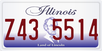 IL license plate Z435514
