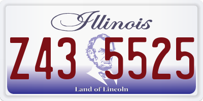 IL license plate Z435525
