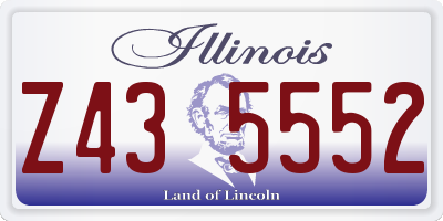 IL license plate Z435552