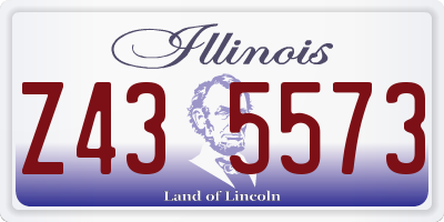 IL license plate Z435573